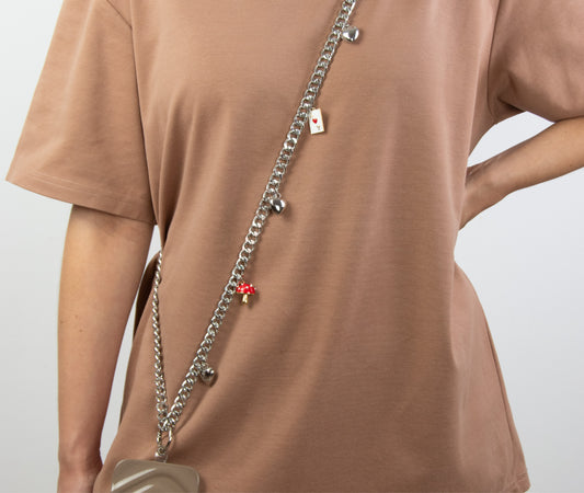 Strap Celular Plateado