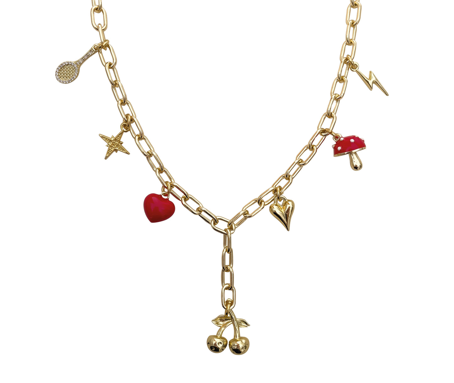 Collar Long Charm Bar