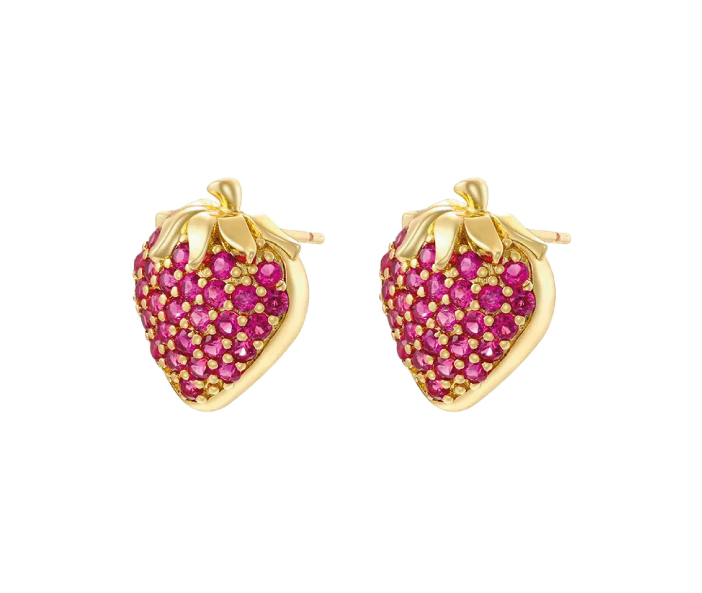 Strawberry stud earrings